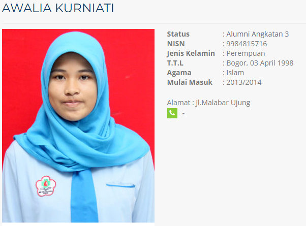 Awalia Kurniati Alumni Angkatan 3