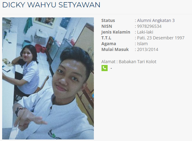 Dicky Wahyu Setyawan Alumni Angkatan 3