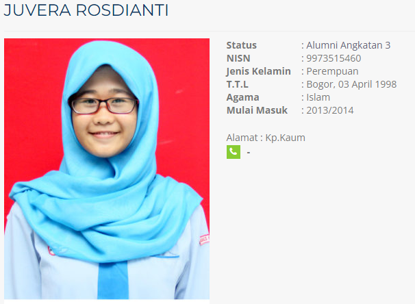 Juvera Rosdianti Alumni Angkatan 3