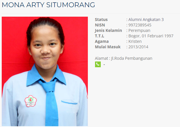 Mona Arty Situmorang Alumni Angkatan 3