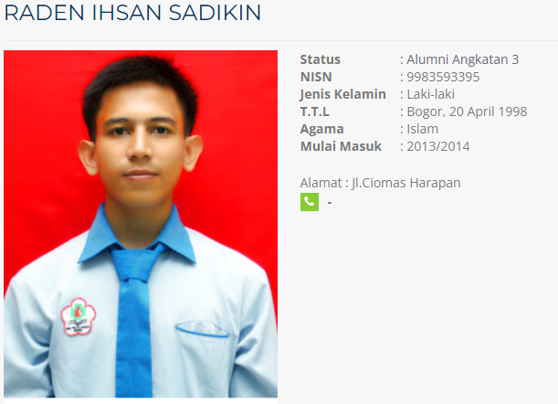 Raden Ihsan Sadinin Alumni Angkatan 3