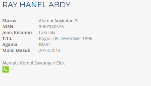 Ray Hanel Andy ALumni Angkatan 3