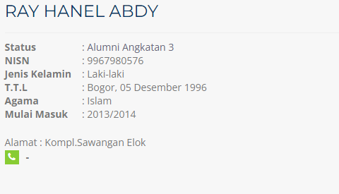 Ray Hanel Andy ALumni Angkatan 3