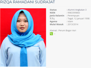 Rizqa Ramadani Sudrajat Alumni Angkatan 3