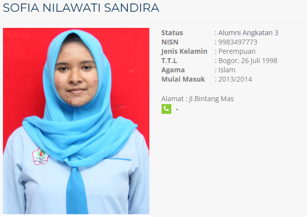 Sofia Nilawati Sandra Alumni Angkatan 3