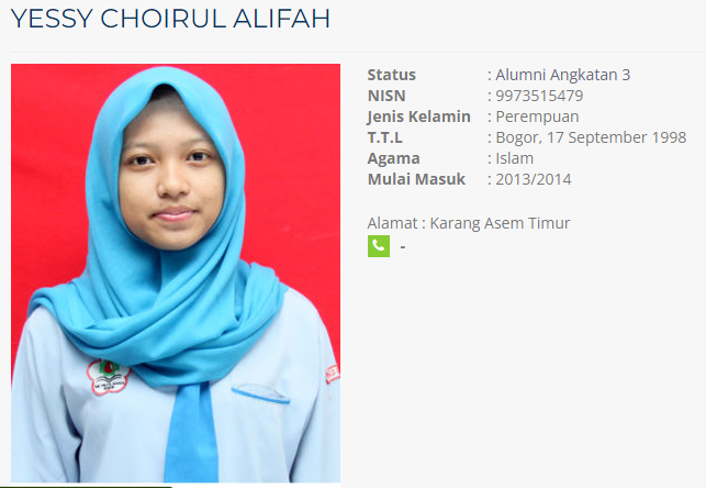 Yessy Choirul Alifah Alumni Angkatan 3